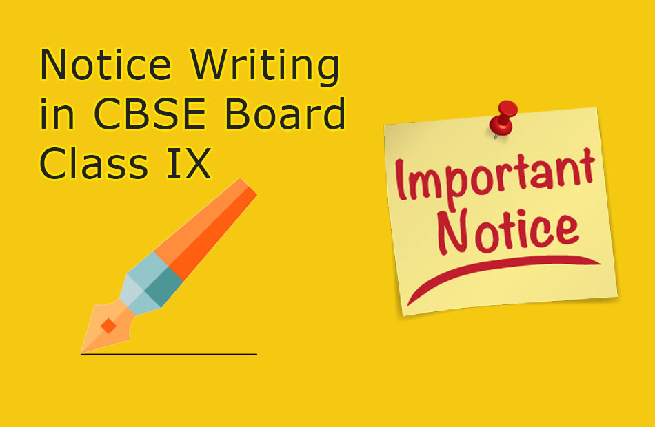 Notice Writing Format for Educational Tour To Charity Show Class 9th IX CBSE Board