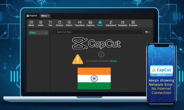 CapCut Keeps Showing Network Error in India (2025 Fix Guide)