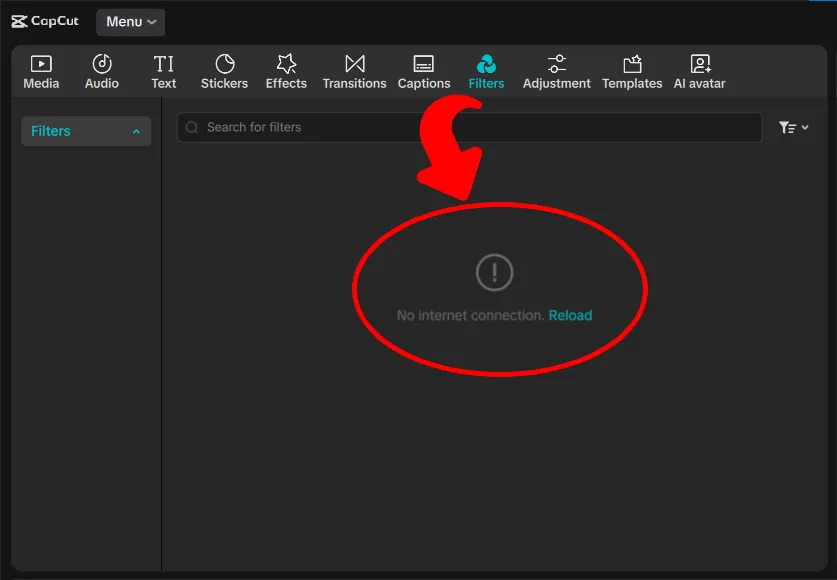 CapCut No Internet Connection Error | CapCut Network Error